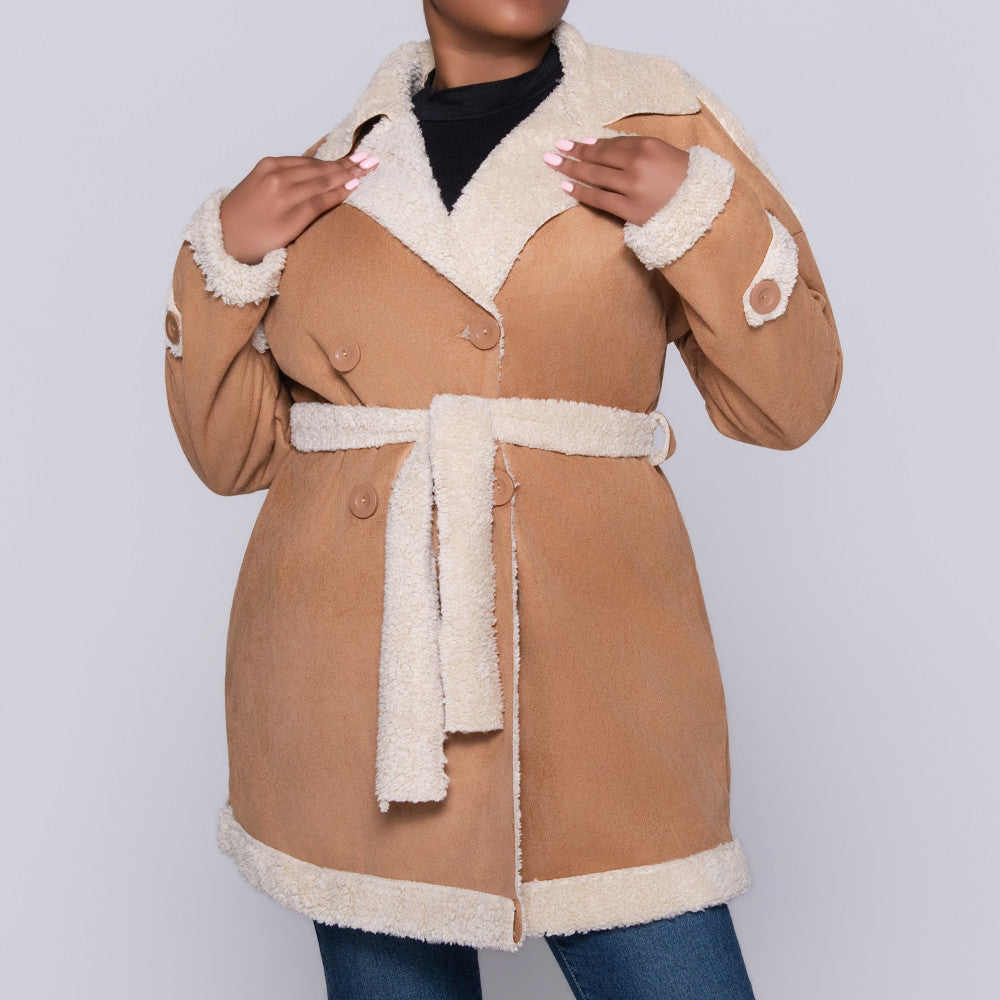 Tan Scuba Suede Jacket