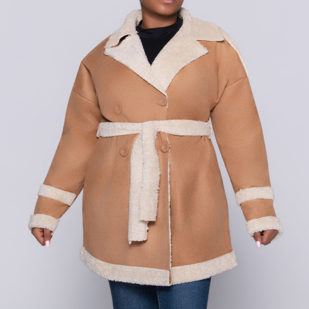 Tan Scuba Suede Jacket