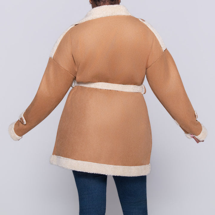 Tan Scuba Suede Jacket
