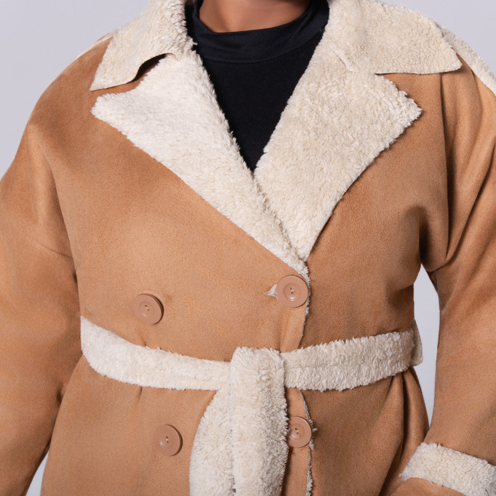 Tan Scuba Suede Jacket