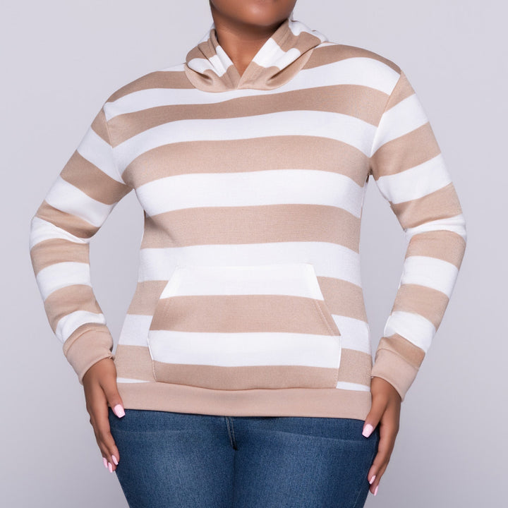 Twin Pack Camel Plain And Striped Top