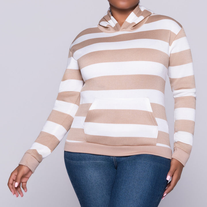 Twin Pack Camel Plain And Striped Top
