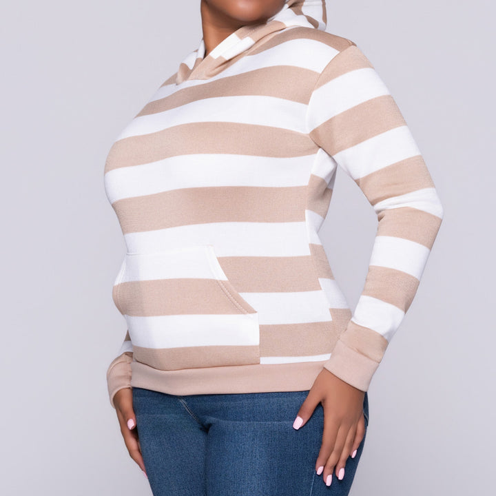 Twin Pack Camel Plain And Striped Top