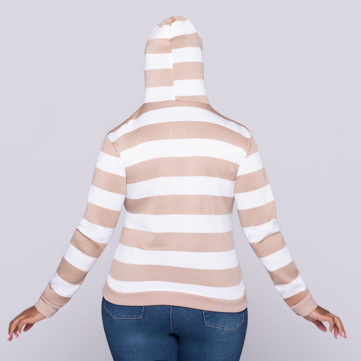 Twin Pack Camel Plain And Striped Top
