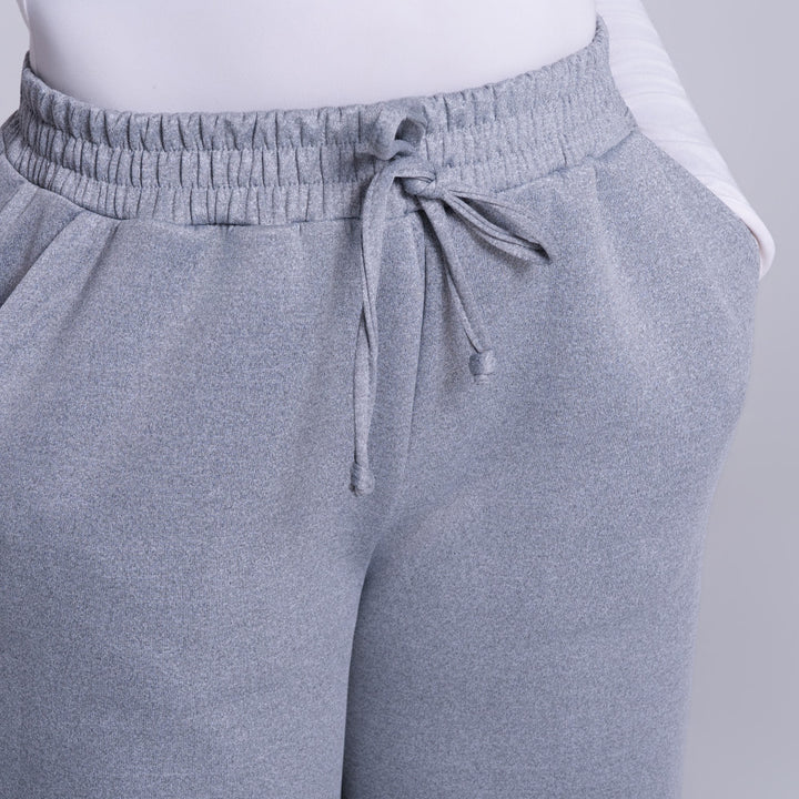 Wide Leg Melange Track Pants
