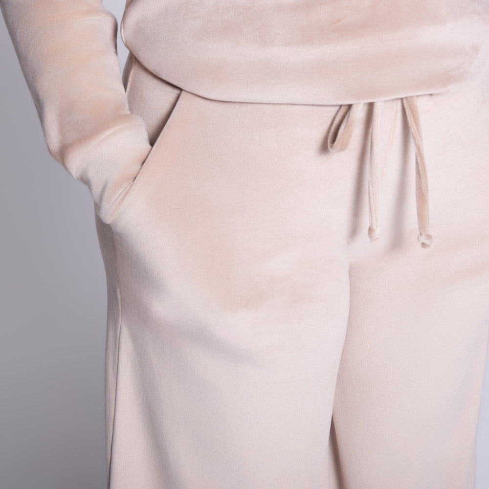 Stone Long Sleeve Velour Tracksuit Set