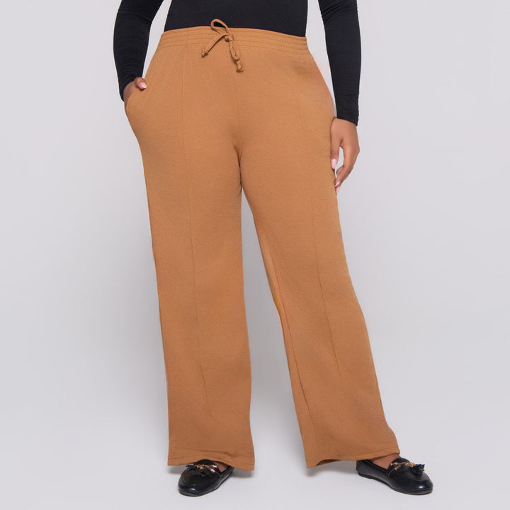 Wide Leg Camel Pants