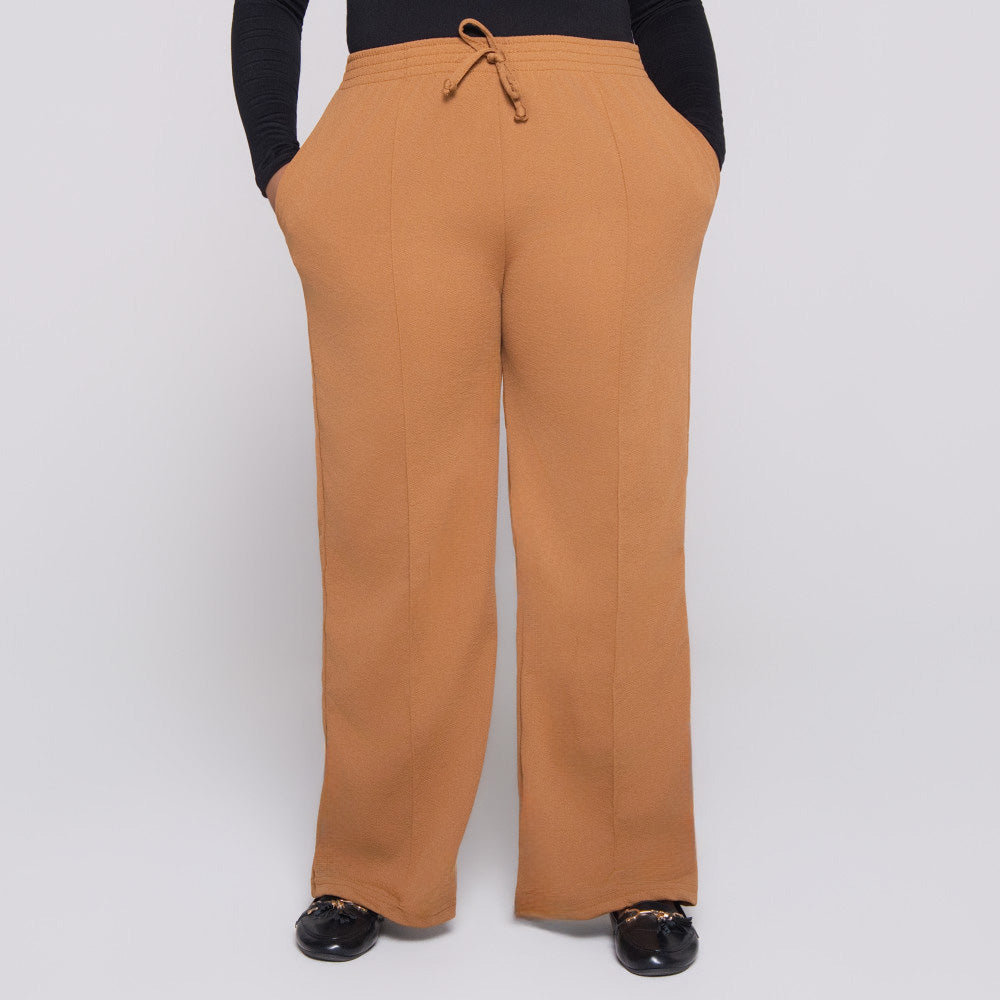 Wide Leg Camel Pants