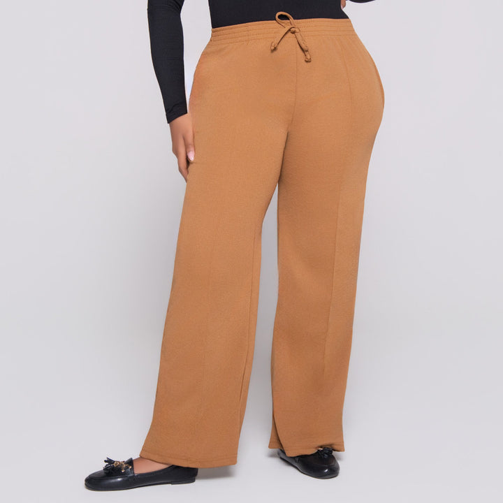 Wide Leg Camel Pants