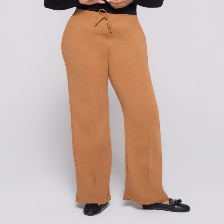 Wide Leg Camel Pants