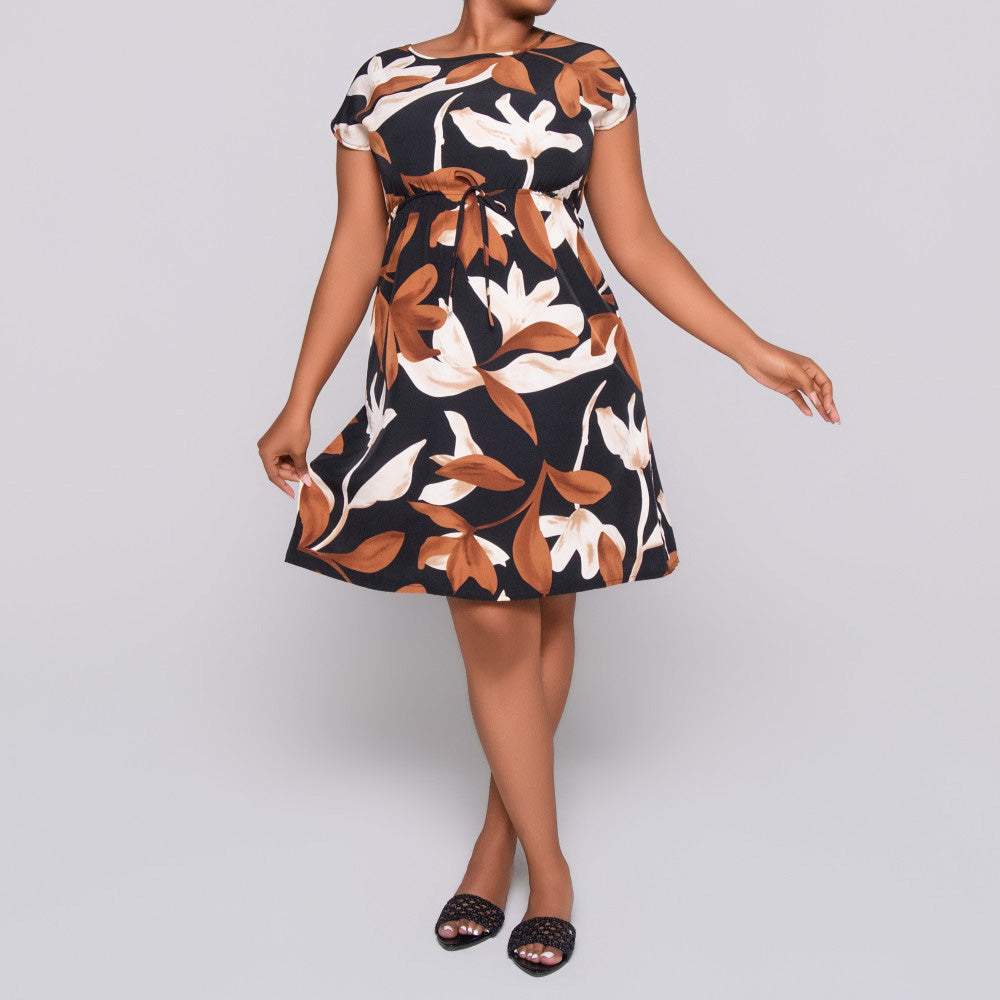 Printed And Plain Airflow Twin Pack Dress