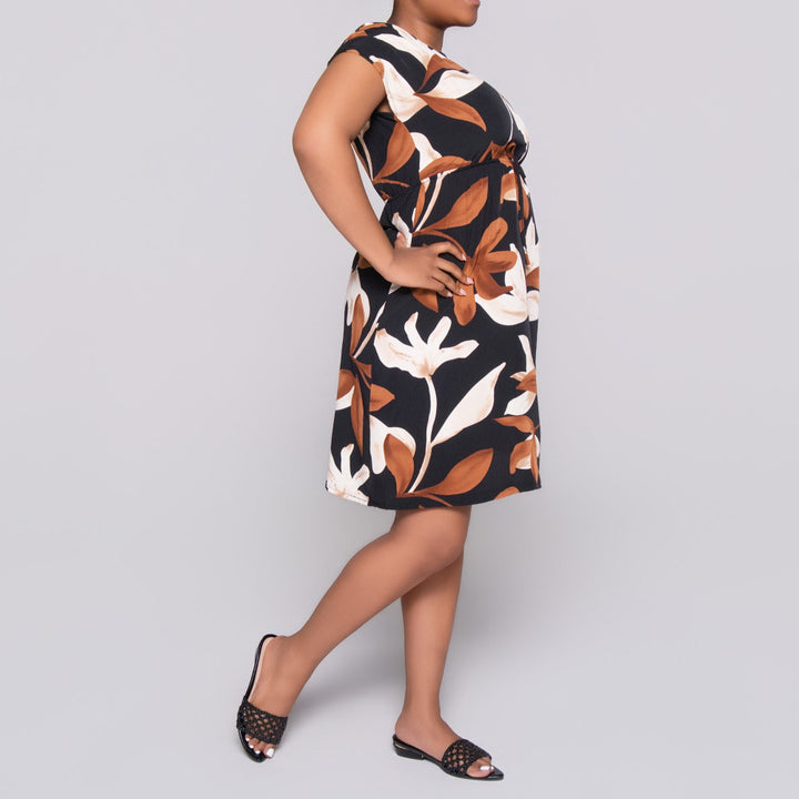 Printed And Plain Airflow Twin Pack Dress