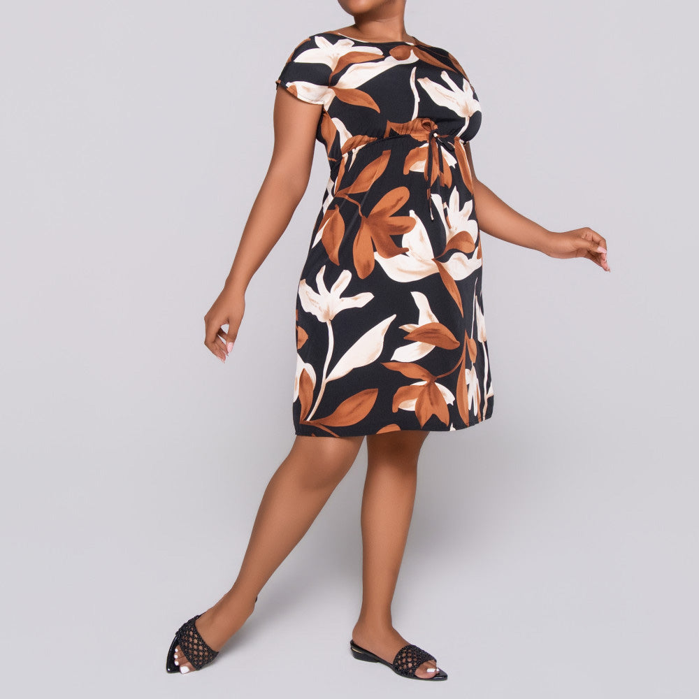 Printed And Plain Airflow Twin Pack Dress