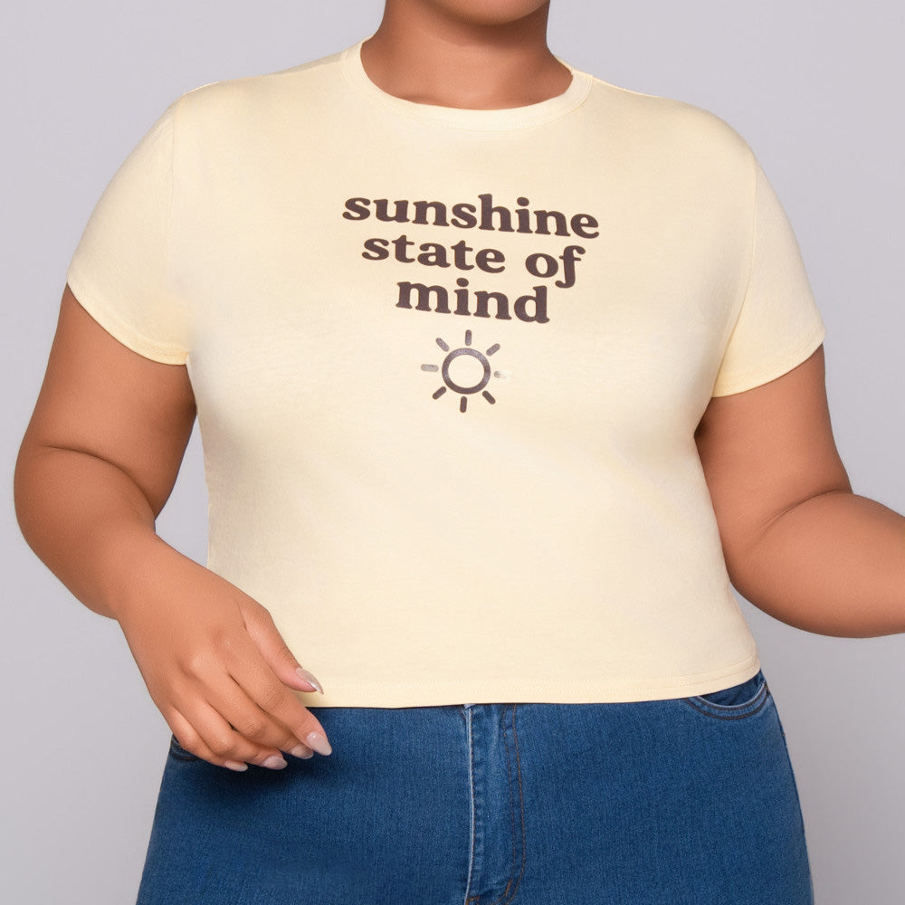 Butter Statement Print Top