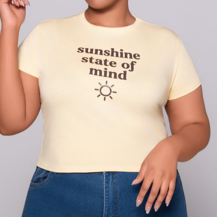 Butter Statement Print Top