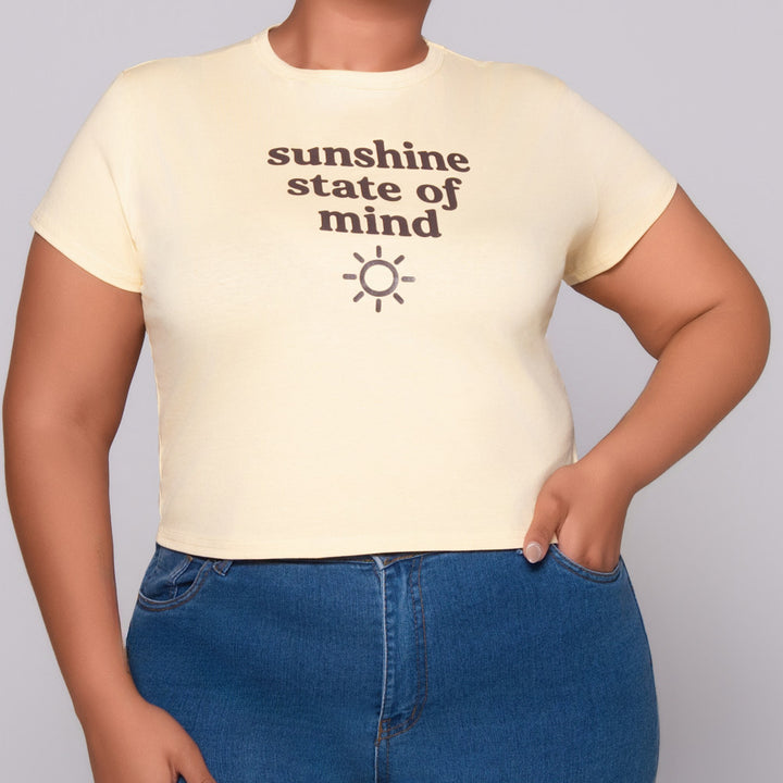 Butter Statement Print Top