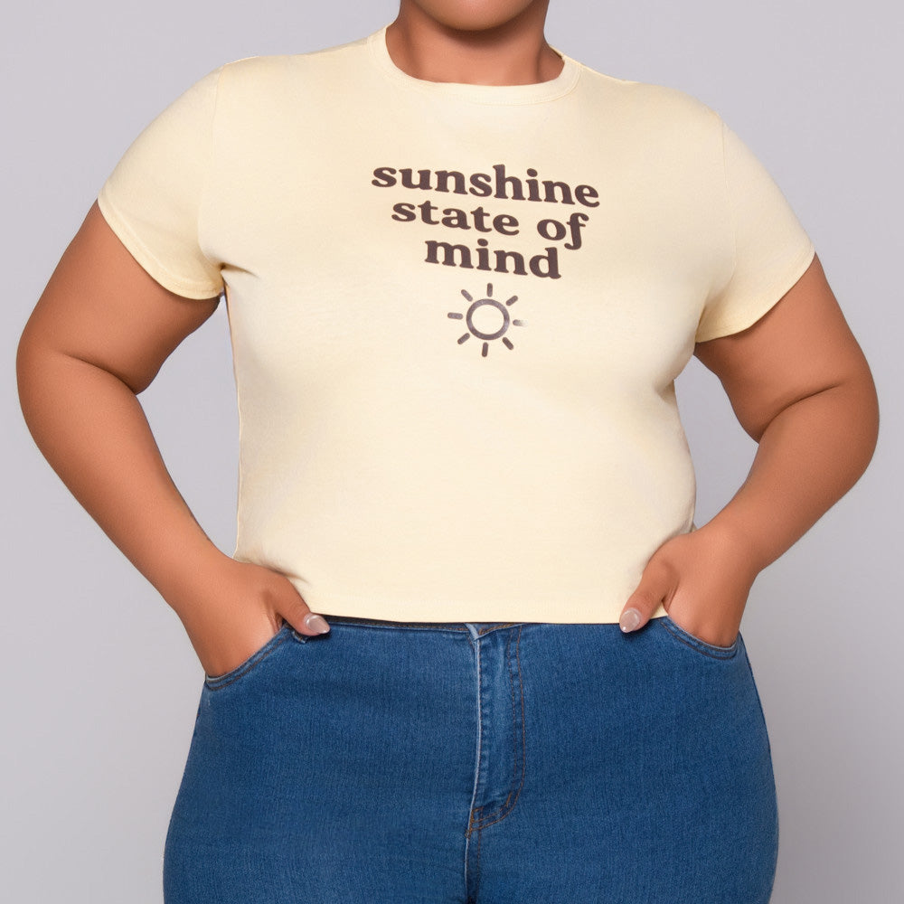 Butter Statement Print Top