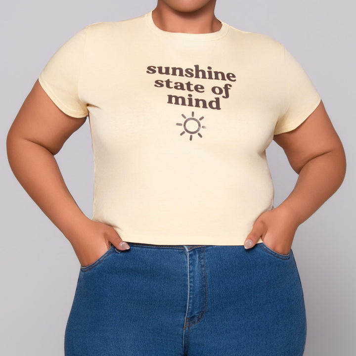 Butter Statement Print Top