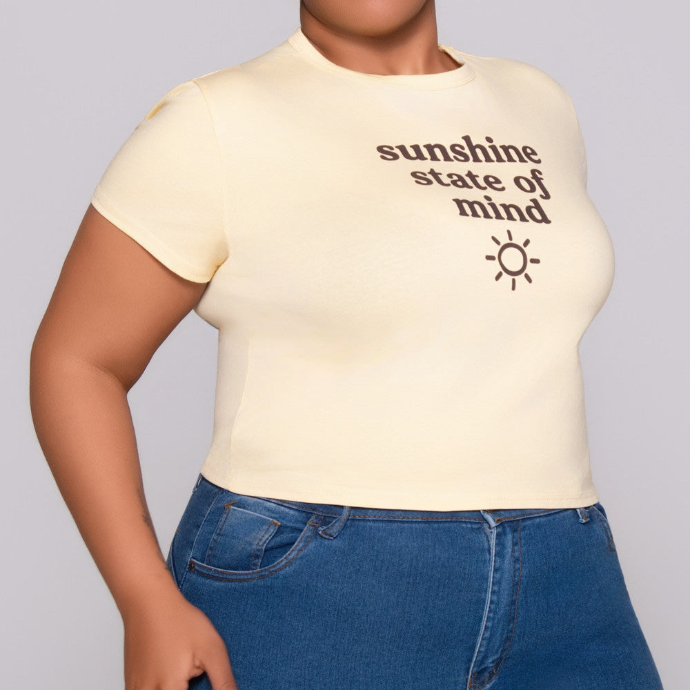 Butter Statement Print Top