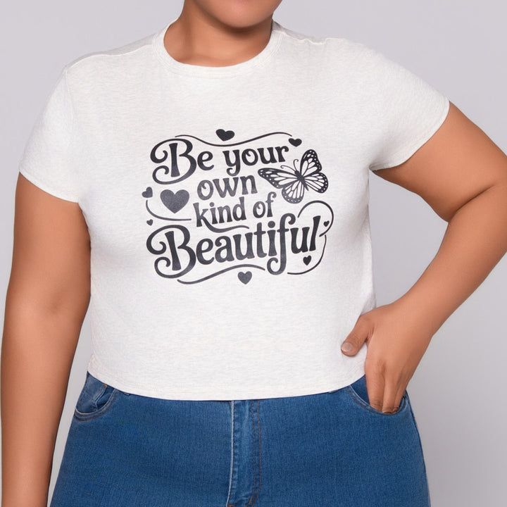 Oatmeal Statement Print Top