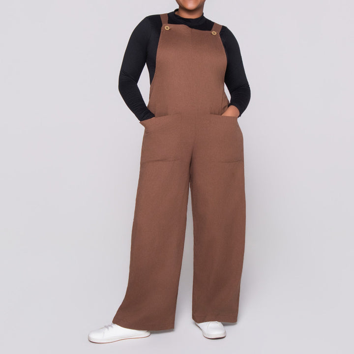 Choc Linen Jumpsuit
