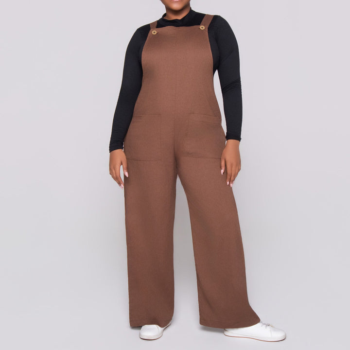 Choc Linen Jumpsuit