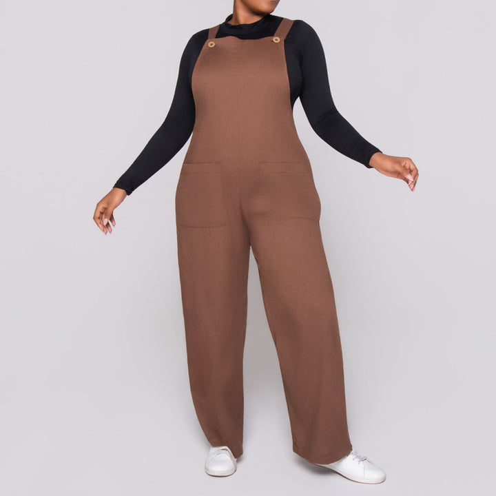 Choc Linen Jumpsuit