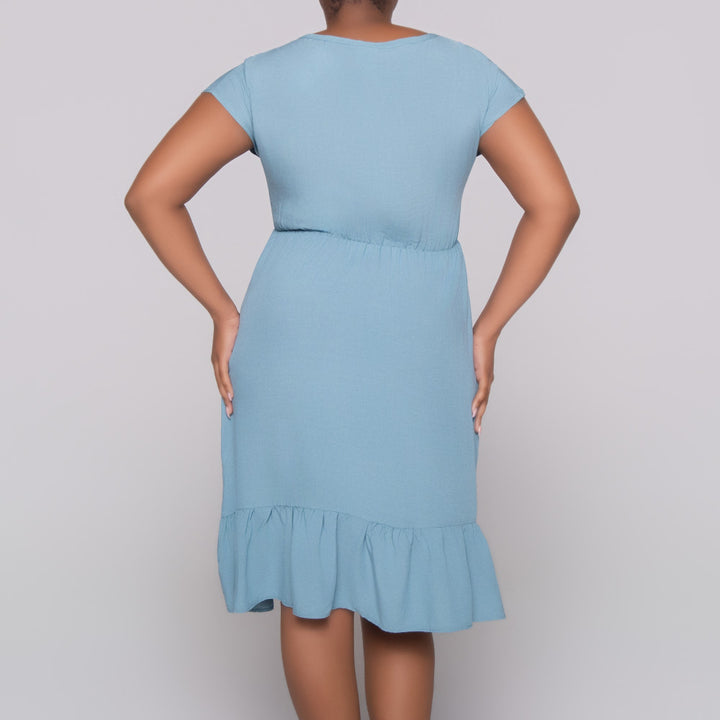 Printed And Plain Twinpack Dress