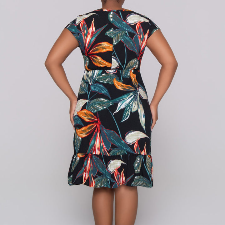 Printed And Plain Twinpack Dress