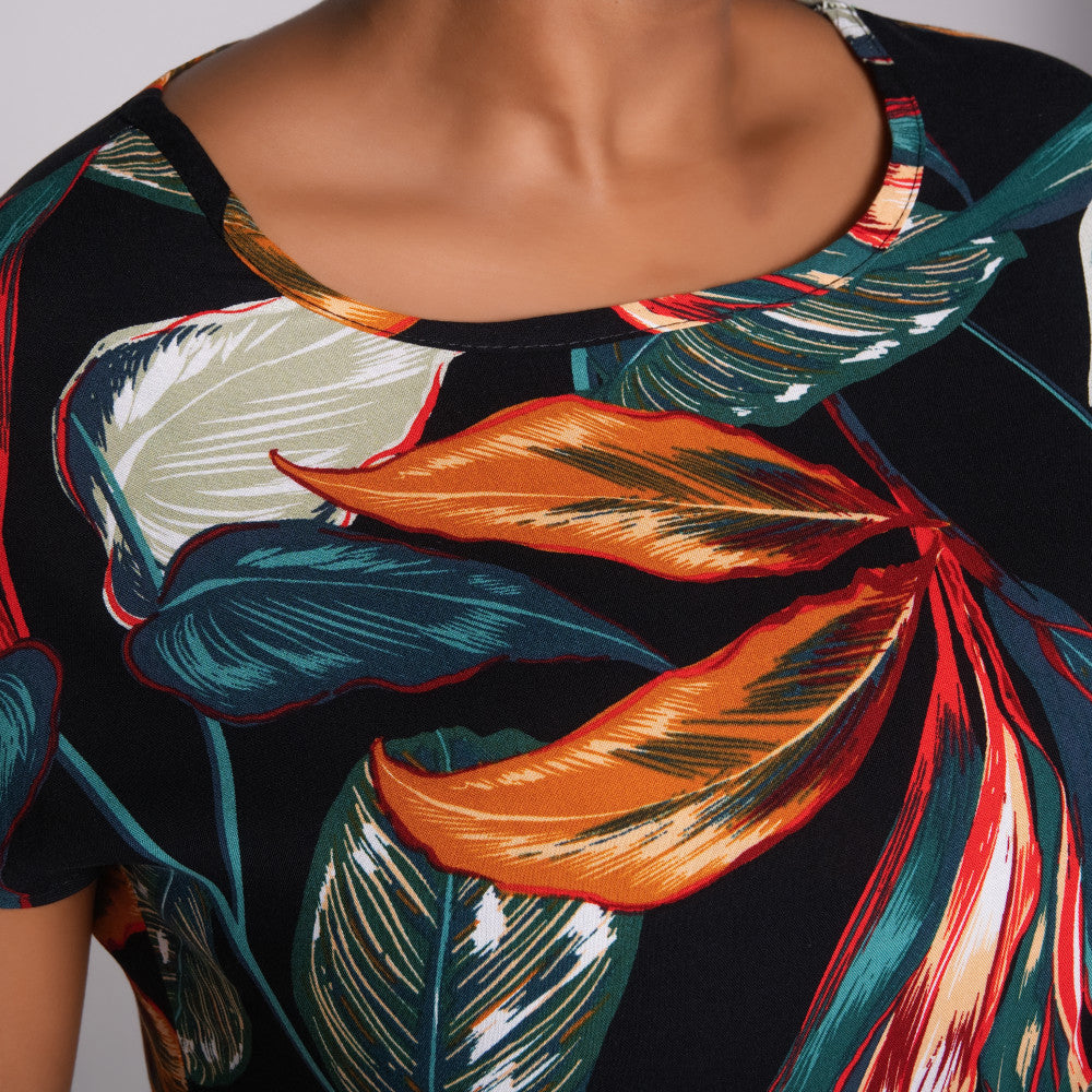 Printed And Plain Twinpack Dress