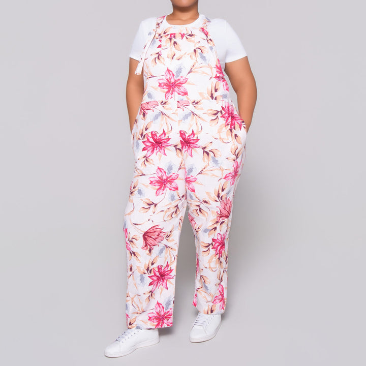 Printed Linen Jumpsuit