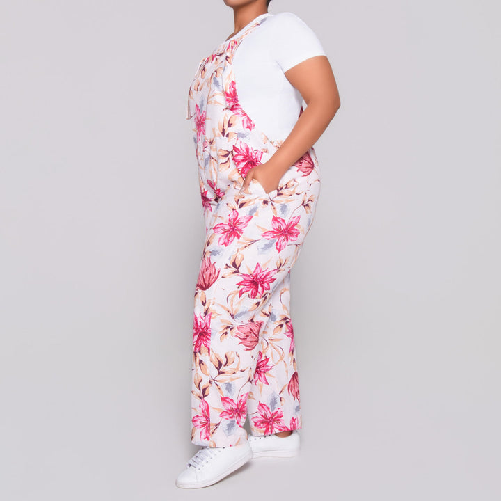 Printed Linen Jumpsuit