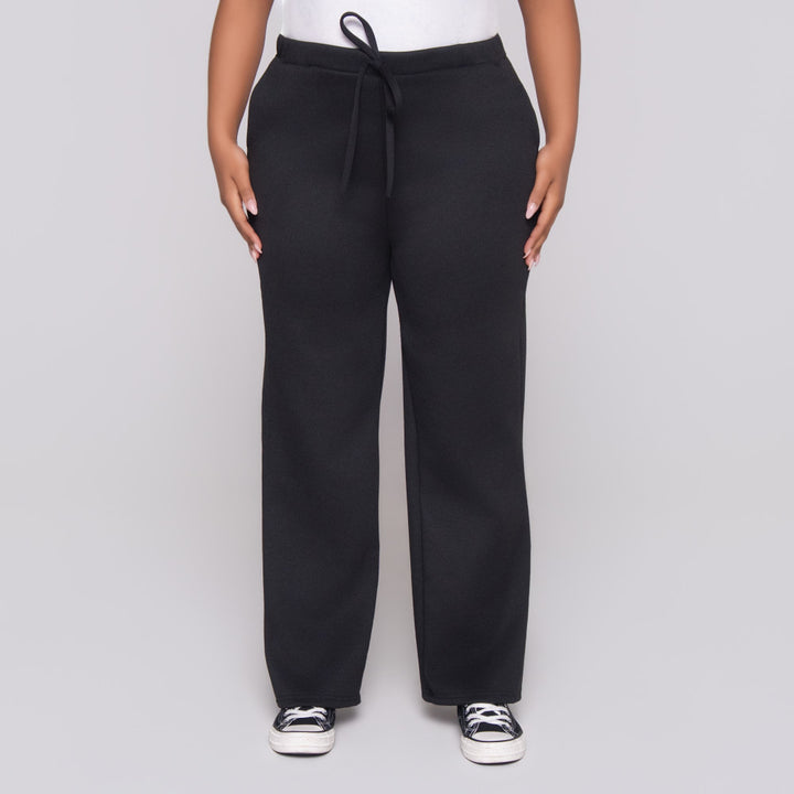 Black Scuba Modal Track Pants