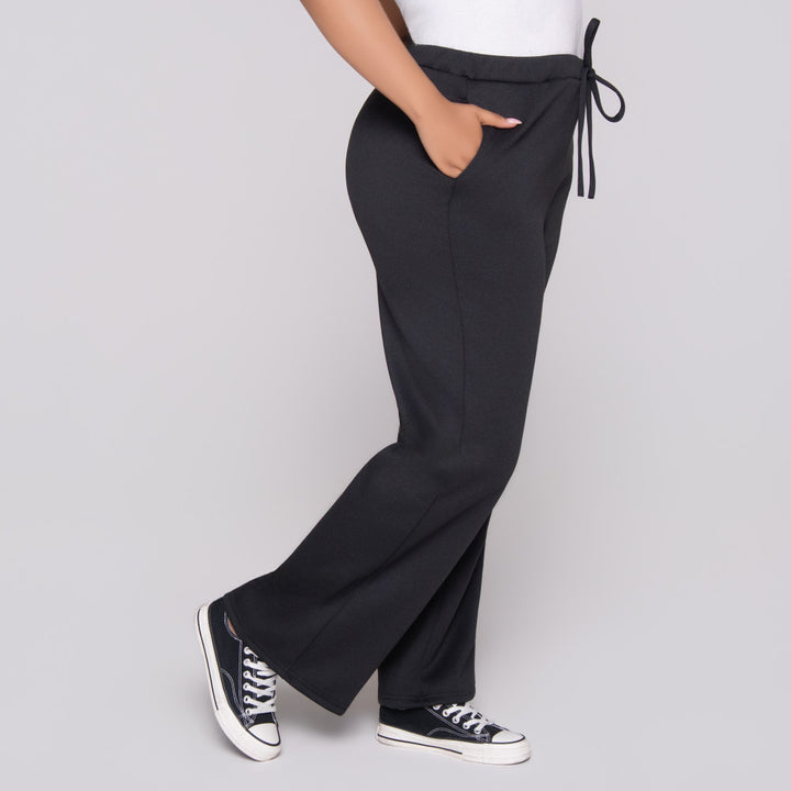 Black Scuba Modal Track Pants