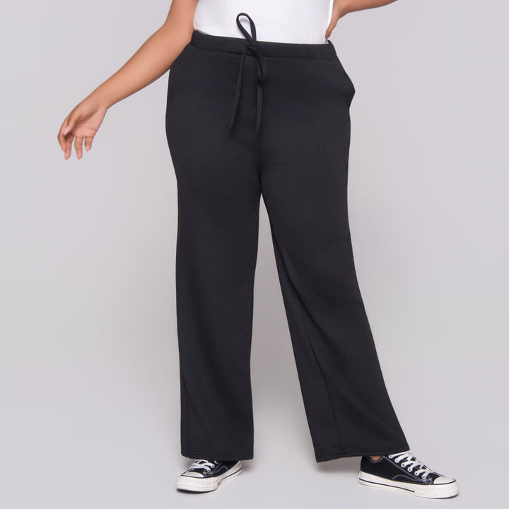 Black Scuba Modal Track Pants