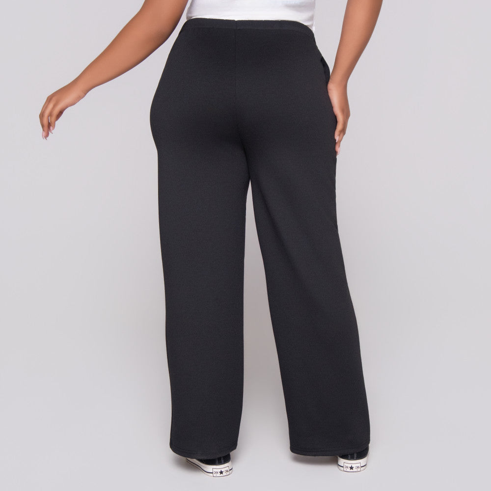 Black Scuba Modal Track Pants