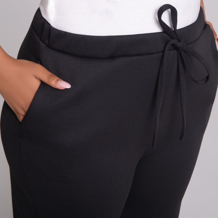 Black Scuba Modal Track Pants