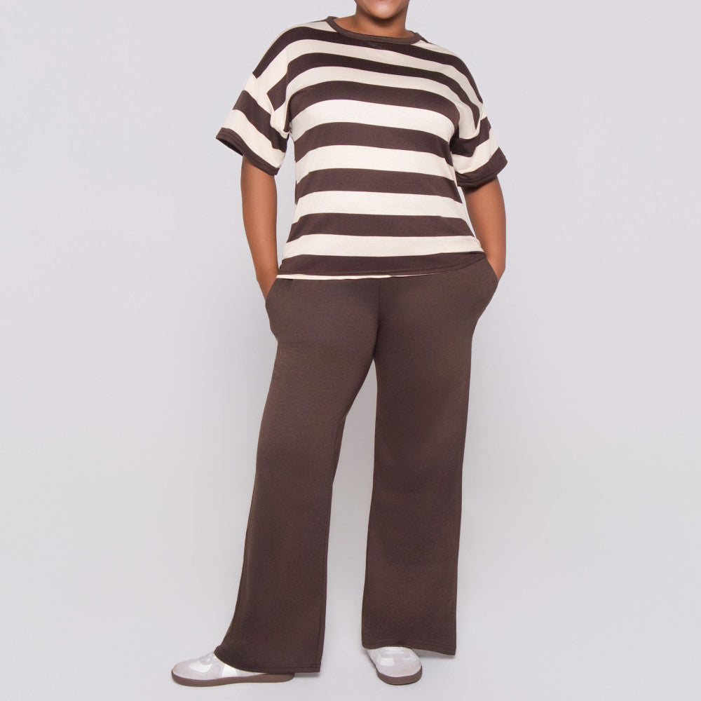 Chocolate  Pants And Top Set