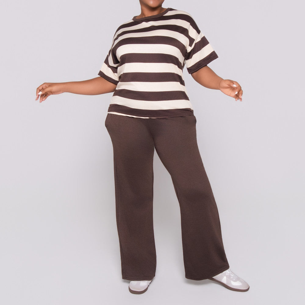 Chocolate  Pants And Top Set