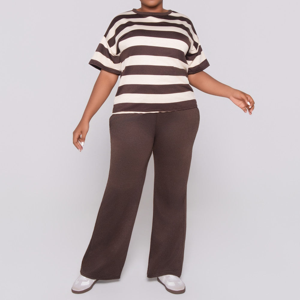 Chocolate  Pants And Top Set