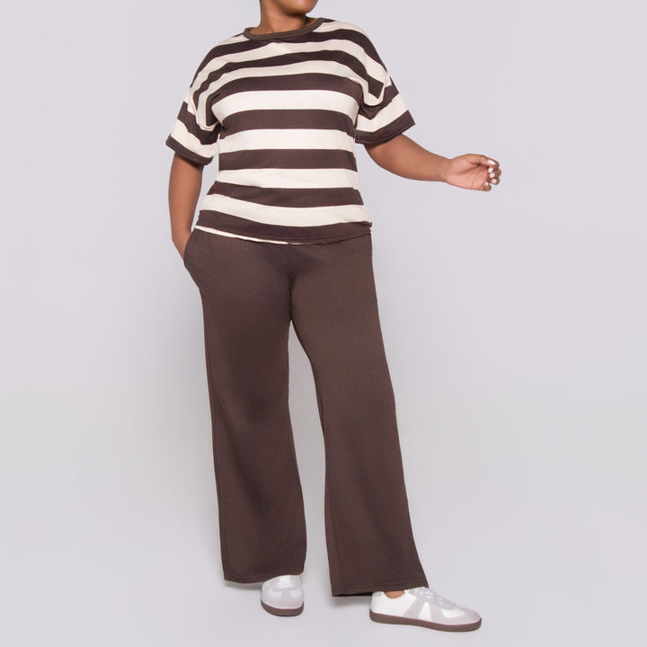 Chocolate  Pants And Top Set