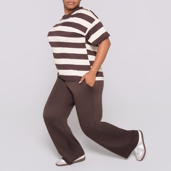 Chocolate  Pants And Top Set