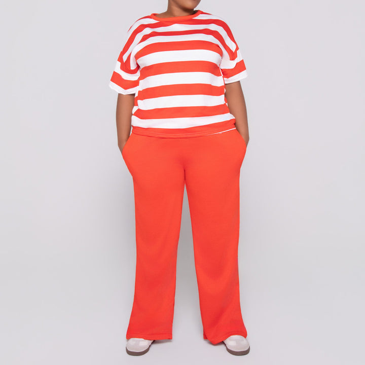 Terracotta Pants And Top Set