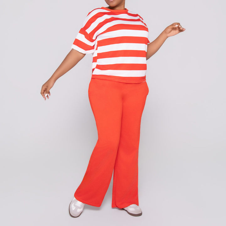 Terracotta Pants And Top Set