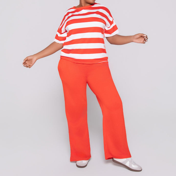 Terracotta Pants And Top Set
