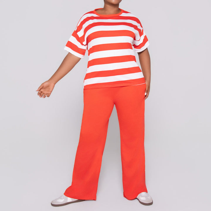 Terracotta Pants And Top Set