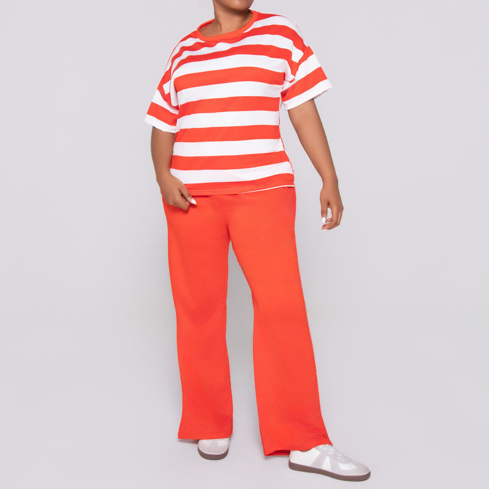 Terracotta Pants And Top Set