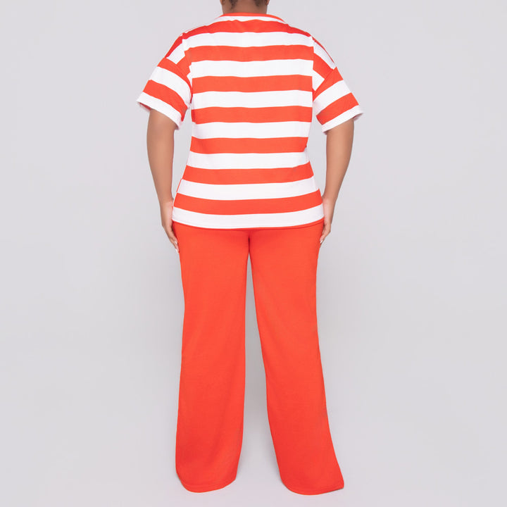 Terracotta Pants And Top Set