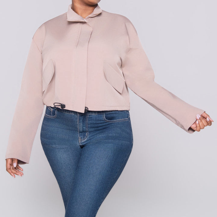 Stone Poplin Jacket