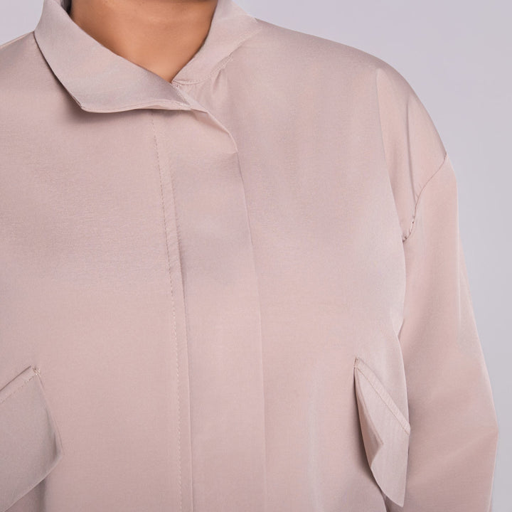 Stone Poplin Jacket